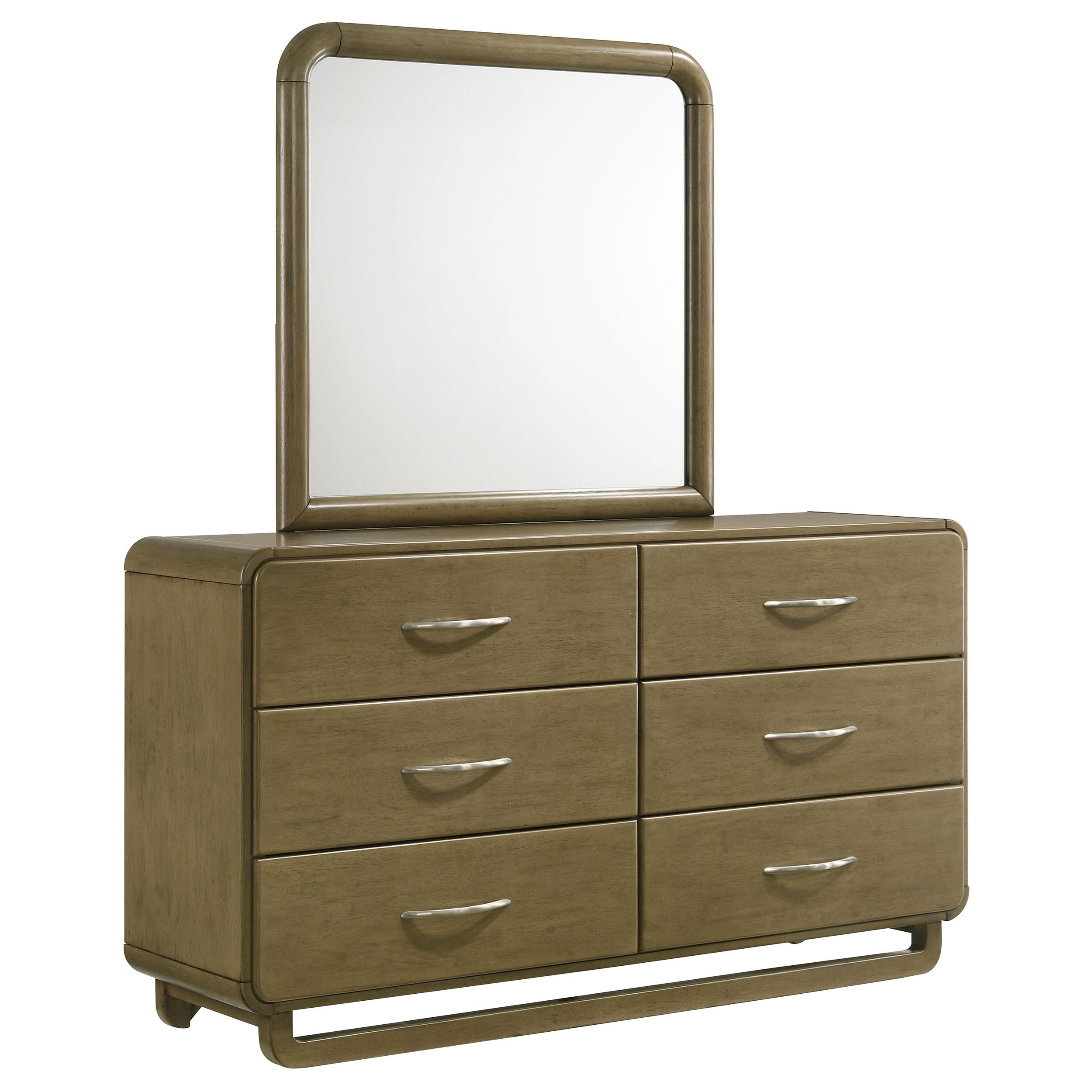 Coaster Furniture Amsbury 224273M 6-Drawer Dresser and Mirror - Nutmeg IMAGE 1